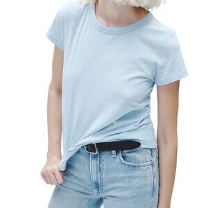 RAG AND BONE WOMEN'S TEE SHIRT SMALL LIGHT BLUE